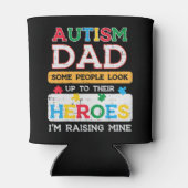 Nimm diesen niedlichen Autismus Vater Heroes Im Ra Dosenkühler (Rückseite)