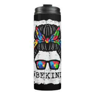 Nimm dieses niedliche Bun Puzzle Bandana Sei nett  Thermosbecher