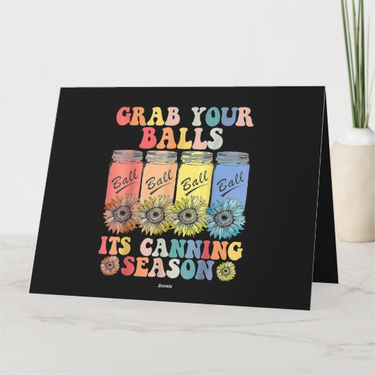 Nimm dir die Bälle der Saison, in der Hippie konse Karte (Rückseite)