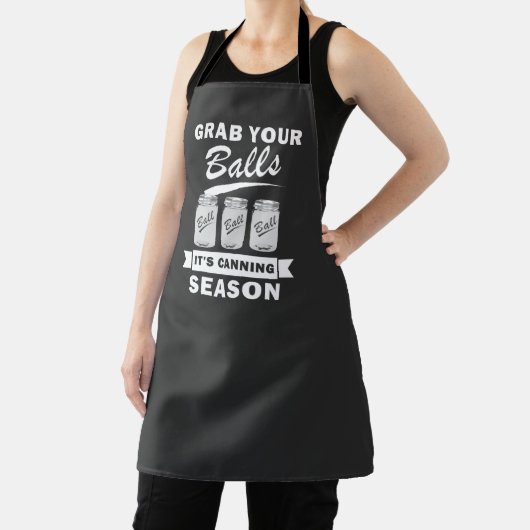 Nimm dir die Bälle, es ist Canning Saison Funny Ga Schürze (InSitu)