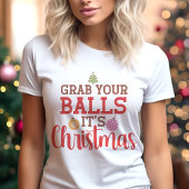 Nimm dir die Bälle, Weihnachten Weihnachten Feiera Tri-Blend Shirt