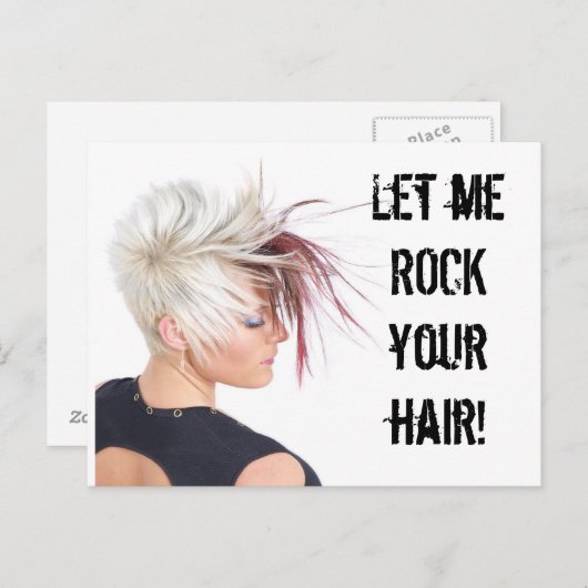 Nimm dir die Haare!!! Postkarte (Vorne/Hinten)