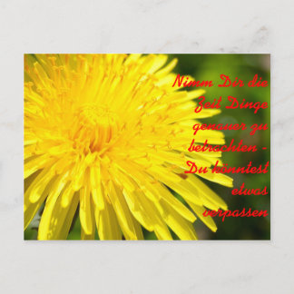 Nimm Dir die Zeit zu b.. Postkarte