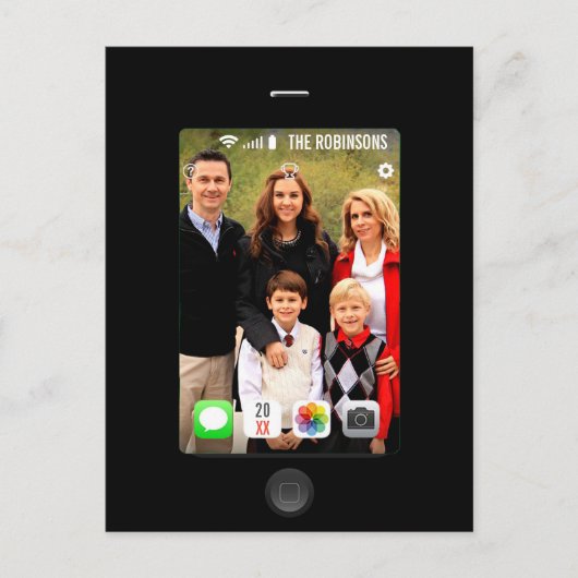 Nimm dir ein fröhliches Weihnachtsfest ein Foto! Ankündigungspostkarte (Vorderseite)