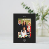 Nimm dir ein fröhliches Weihnachtsfest ein Foto! Ankündigungspostkarte (Stehend Vorderseite)