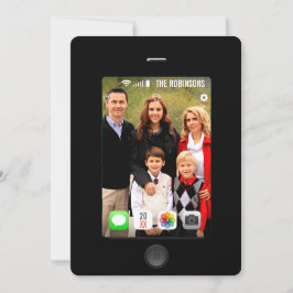 Nimm dir ein fröhliches Weihnachtsfest ein Foto! Feiertagskarte