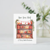 Nimm dir ein fröhliches Weihnachtsfest! Postkarte (Stehend Vorderseite)