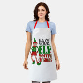 Nimm dir eine fröhliche kleine Weihnachtszeit-Schü Schürze (Getragen)