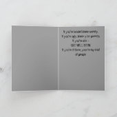 Nimm dir einen kranken verdrehten Freak. Karte (Innenseite)