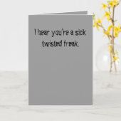 Nimm dir einen kranken verdrehten Freak. Karte (Gelbe Blume)