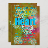 Nimm dir mein Herz Einladung (Vorne/Hinten)