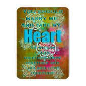 Nimm dir mein Herz Magnet (Vertikal)