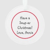 Nimm dir Weihnachten! | Funny Food Puff Ornament (Rückseite)