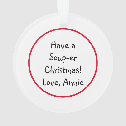 Nimm dir Weihnachten! | Funny Food Puff Ornament (Rückseite)