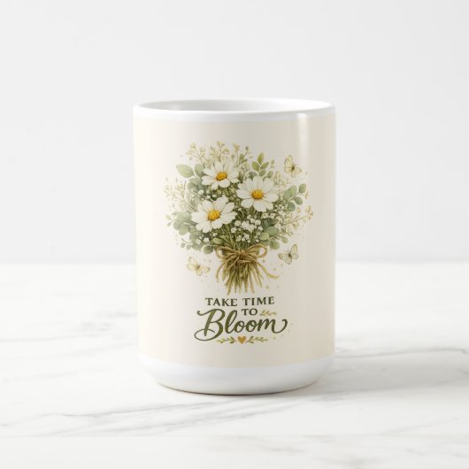 Nimm dir Zeit zum Blühen | Bouquet-Design Kaffeetasse (Mittel)