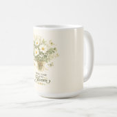 Nimm dir Zeit zum Blühen | Bouquet-Design Kaffeetasse (VorderseiteRechts)