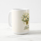Nimm dir Zeit zum Blühen | Bouquet-Design Kaffeetasse (Vorderseite Links)