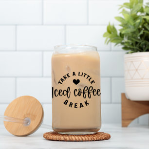 Nimm eine kleine eisgekühlte Kaffee-Pause Bier-Dos Dosenglas