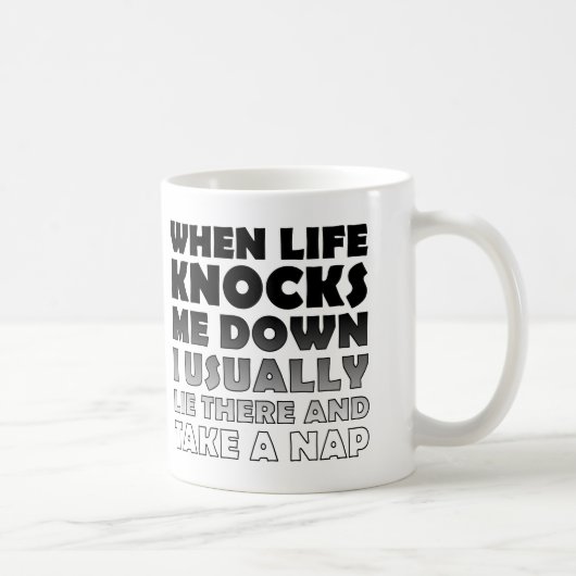 Nimm eine Nickerchen-Funny-Mug oder eine Reiseumar Kaffeetasse (Rechts)
