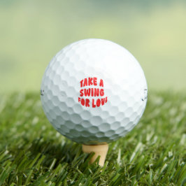 Nimm einen Schlag für die Liebe | Country Club Rot Golfball