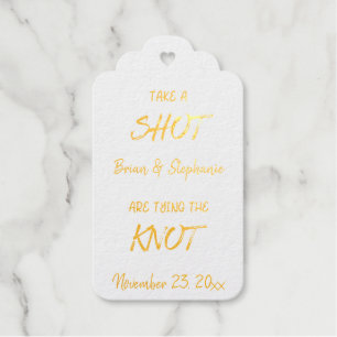 Nimm einen Shot - Hochzeitspaar Personalisierte Ve Geschenkanhänger