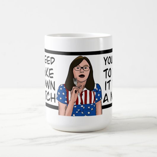 Nimm es ab - Abendessen in Amerika Kaffeetasse (Mittel)