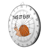 Nimm es leicht Niedlichen Cartoon Snail Dartscheibe (Vorderseite rechts)