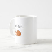 Nimm es leicht Niedlichen Cartoon Snail Kaffeetasse (Vorderseite Links)