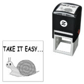 Nimm es leicht Niedlichen Cartoon Snail Permastempel (Beispiel)