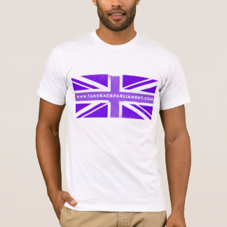 Nimm es mit der Fahne zurück, der weiße T - Shirt 