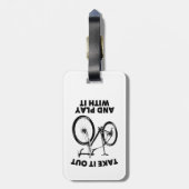 Nimm es raus und spiele mit ihm Fahrrad Gepäckanhänger (Rückseite vertikal)