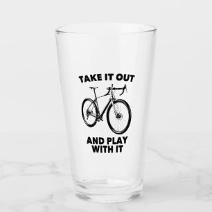 Nimm es raus und spiele mit ihm Fahrrad Glas