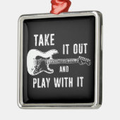 Nimm es raus und spiele mit ihm Gitarre Ornament Aus Metall (Links)
