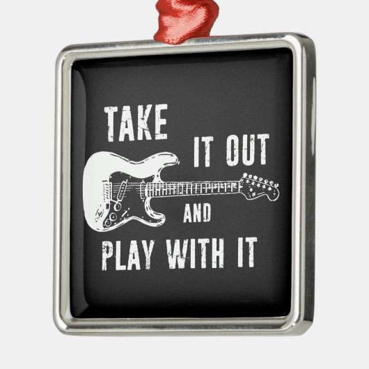 Nimm es raus und spiele mit ihm Gitarre Ornament Aus Metall (Links)