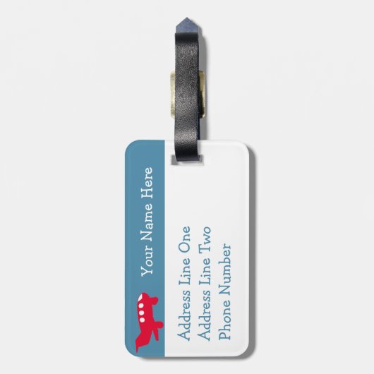 Nimm Flight, Kiddo! Gepäckanhänger (Rückseite vertikal)