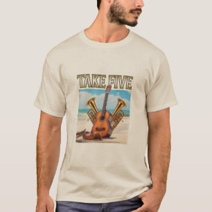 "Nimm fünf" T - Shirt für Musikinstrumente