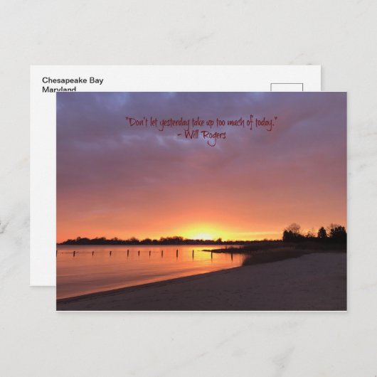 Nimm gestern nicht zu viel auf postkarte (Vorne/Hinten)