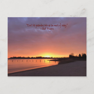 Nimm gestern nicht zu viel auf postkarte