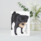 Nimm große Bisse aus dem Leben Postkarte (Stehend Vorderseite)