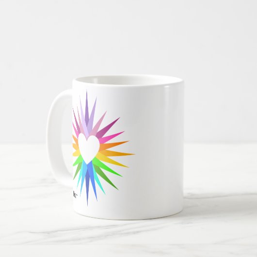 "Nimm Herz" Kaffeetasse (Vorderseite Links)