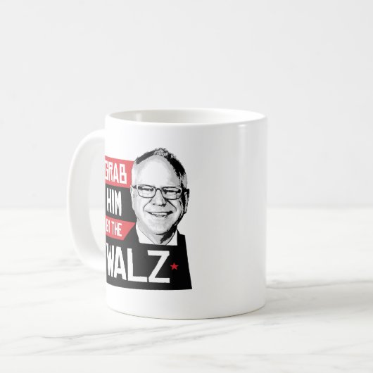 Nimm ihn am Walz Kaffeetasse (Vorderseite Links)