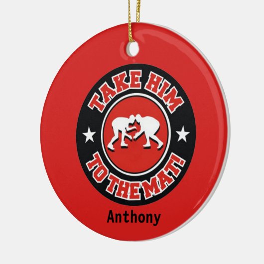 Nimm ihn zur Matte! Wrestling Weihnachtsschmuck (Links)