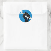 Nimm LA am Sturm! Runder Aufkleber (Tasche)