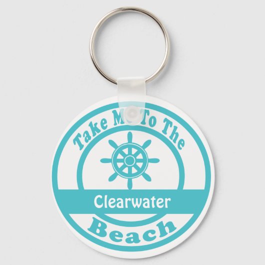 Nimm mich an den Strand von Clearwater Schlüsselanhänger (Vorderseite)
