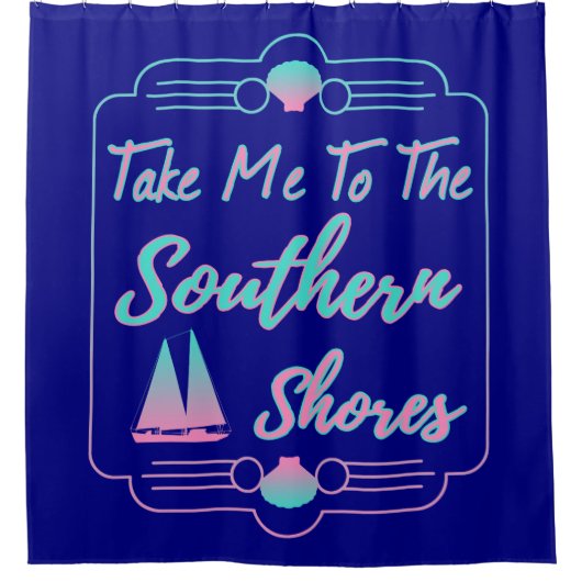 Nimm mich an die Südküste Duschvorhang (Vorderseite)