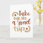 Nimm mich auf eine Reise Karte (Gelbe Blume)