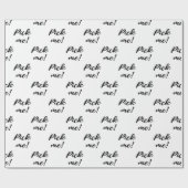 Nimm mich!  Geschenkpackung für Geschenkgutwechsel Geschenkpapier (Flach)