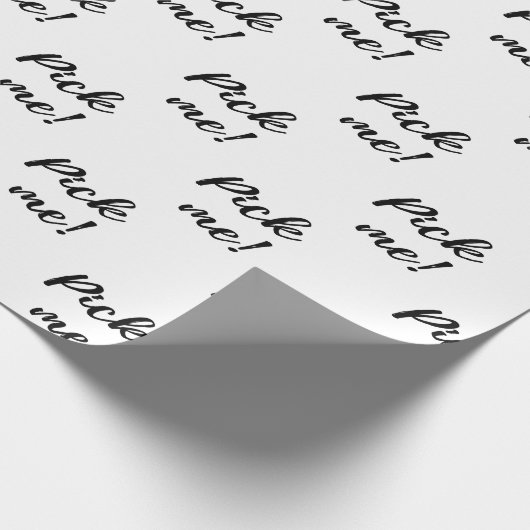 Nimm mich! Geschenkpackung für Geschenkgutwechsel Geschenkpapier (Ecke)