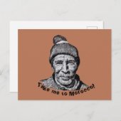 Nimm mich mit in Marokko Marrakesch, die alte Mens Postkarte (Vorne/Hinten)