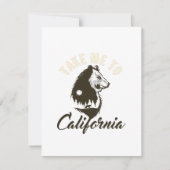 Nimm mich mit zur California Note Card Mitteilungskarte (Vorderseite)